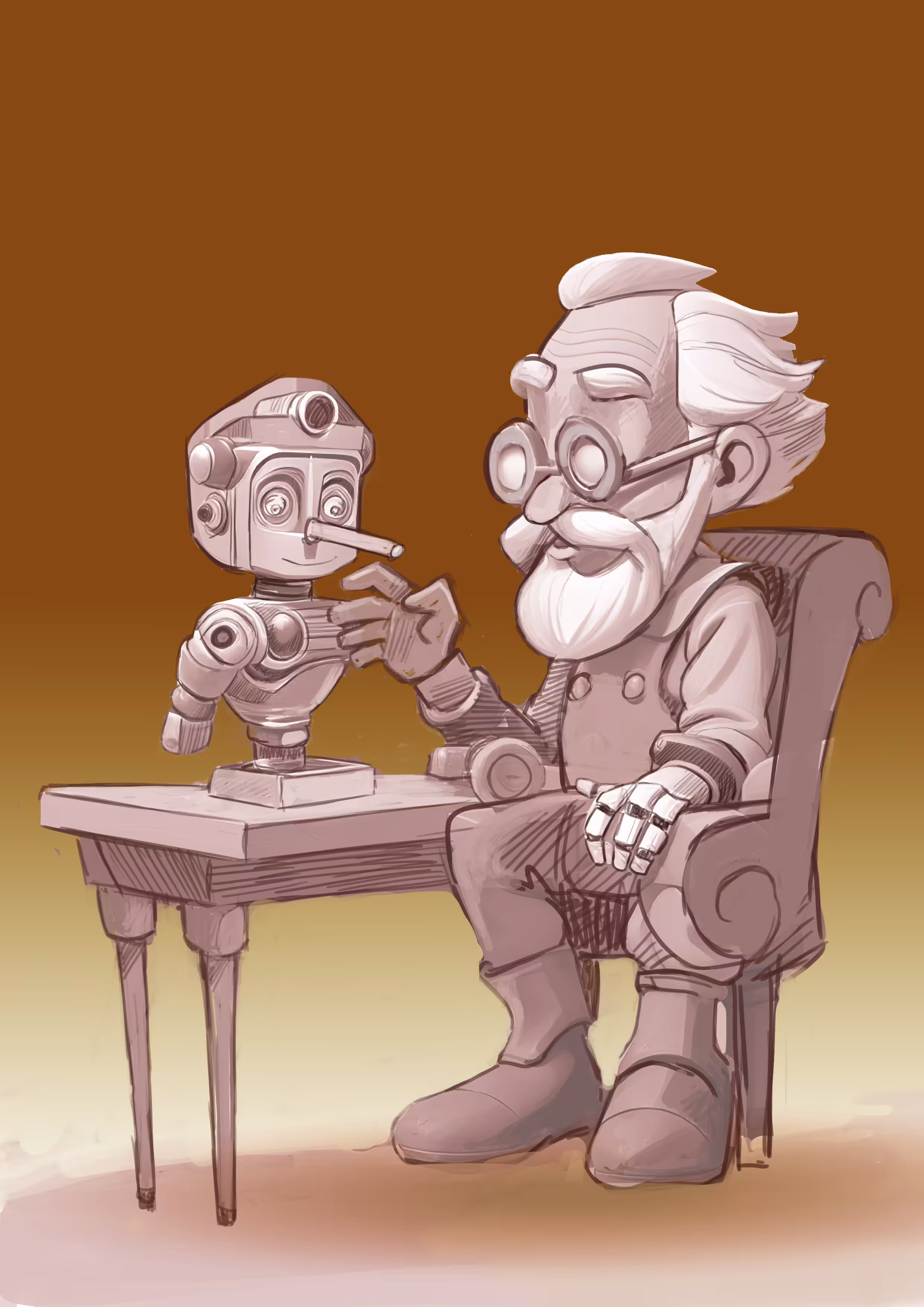 The world of my cartoons: AI