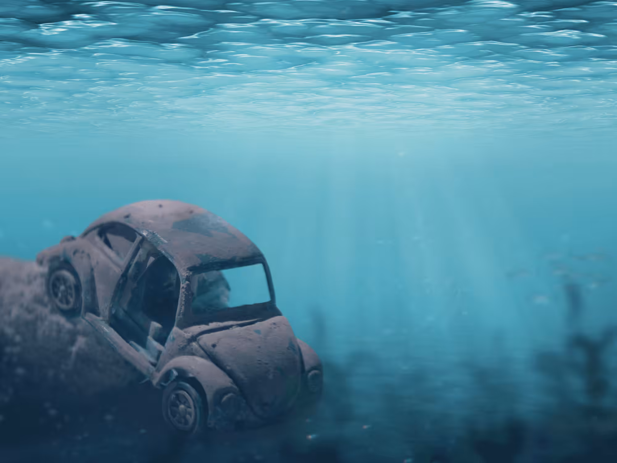 Scale model photography ( under the sea )
