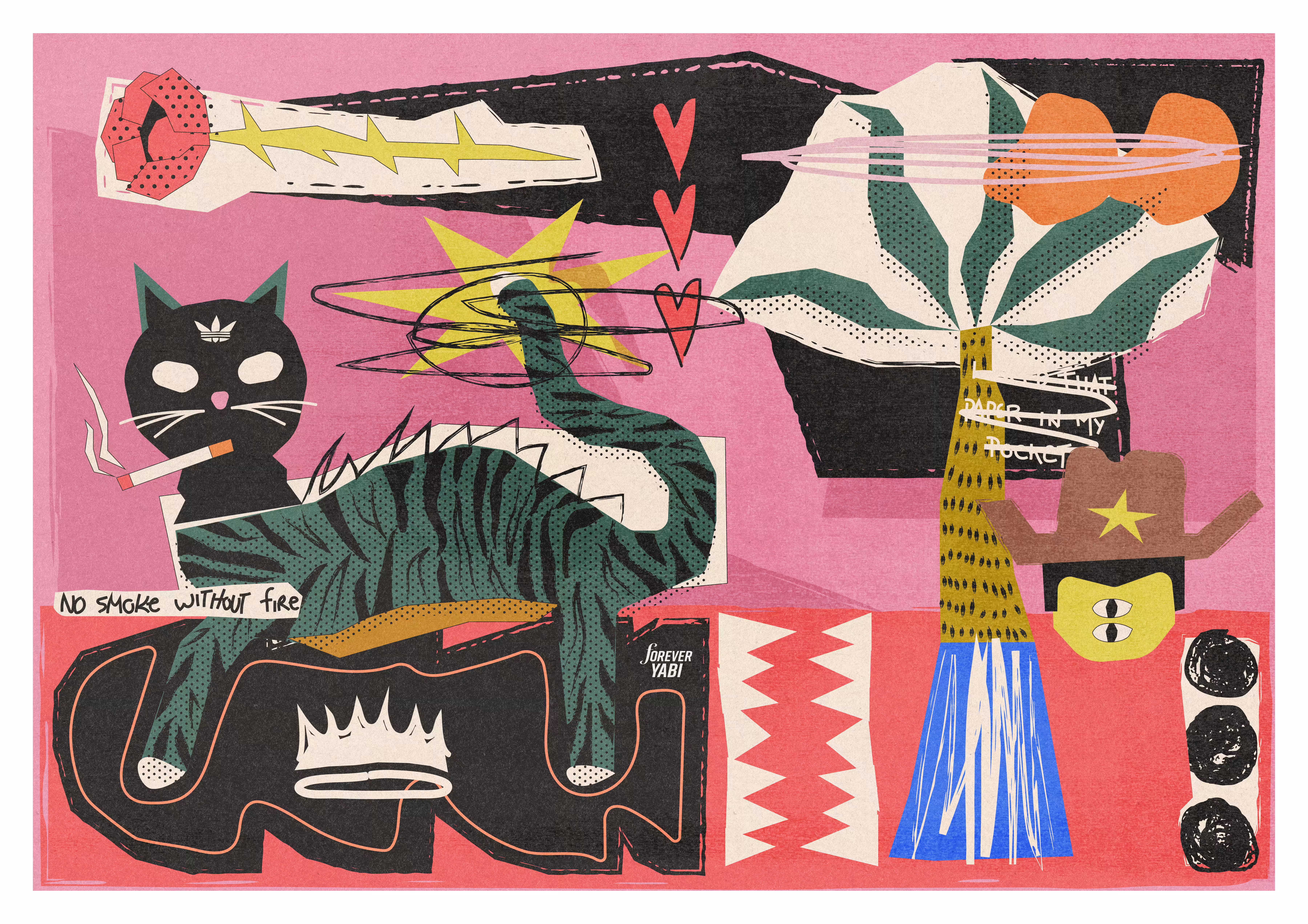 The Balaclava Cat is Smoking Again