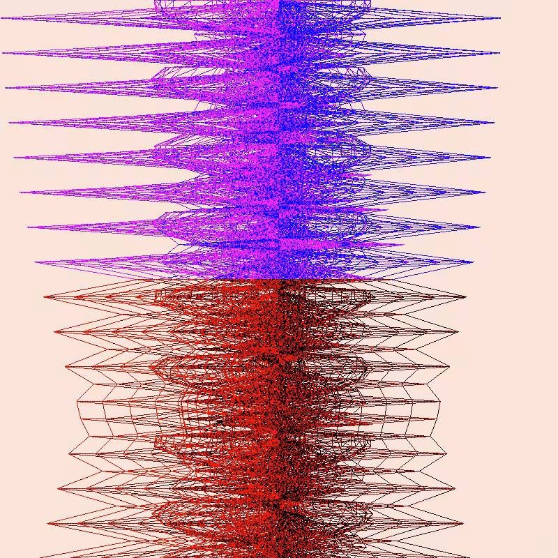 Caustic collection in Red & Blue #2