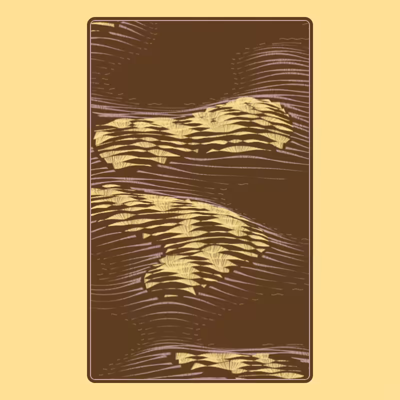 Topographic Playing Card #5