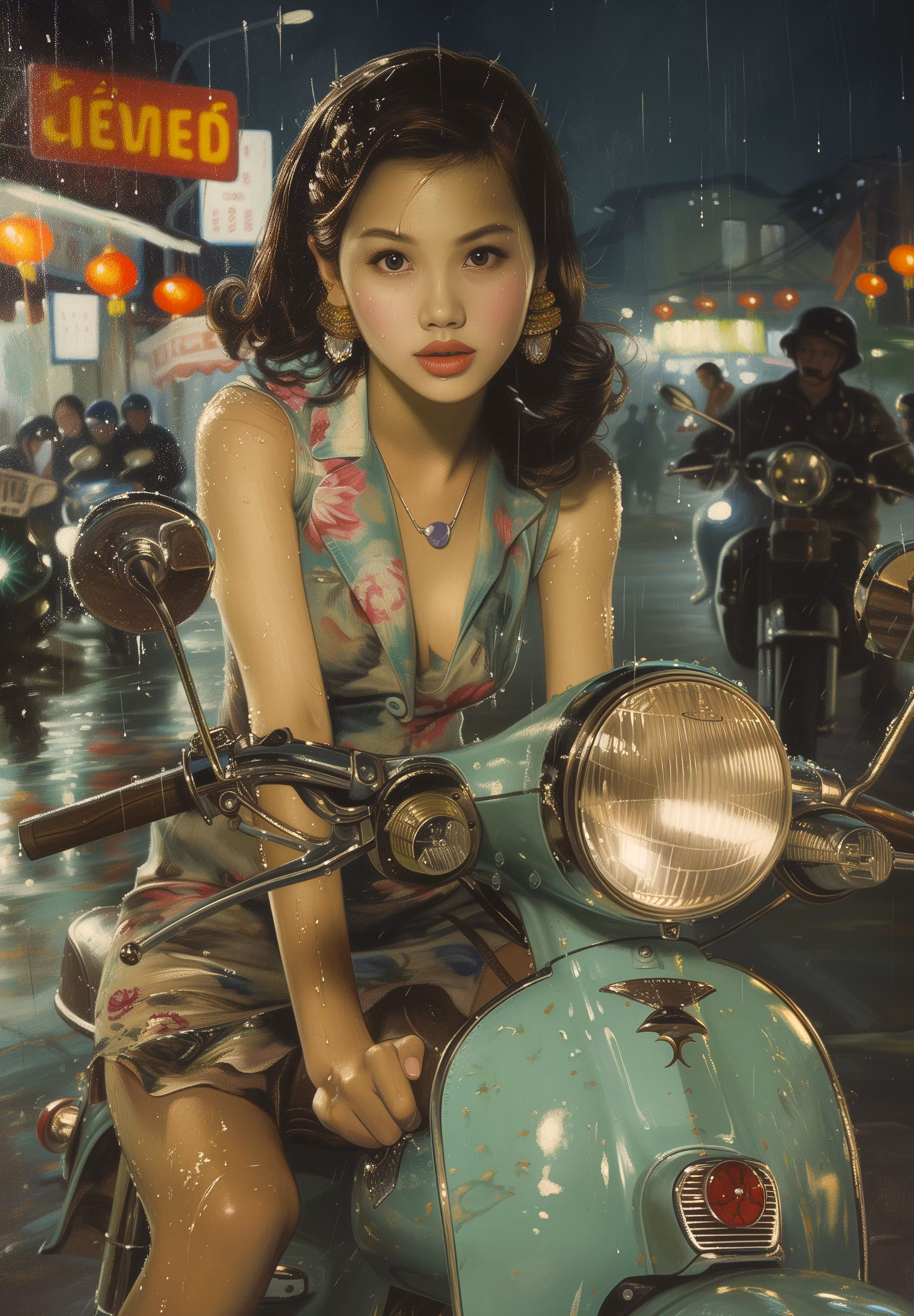 "Scooter girl of Imaginary Saigon" poster