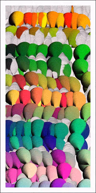 Balloon Field on Clouds #76