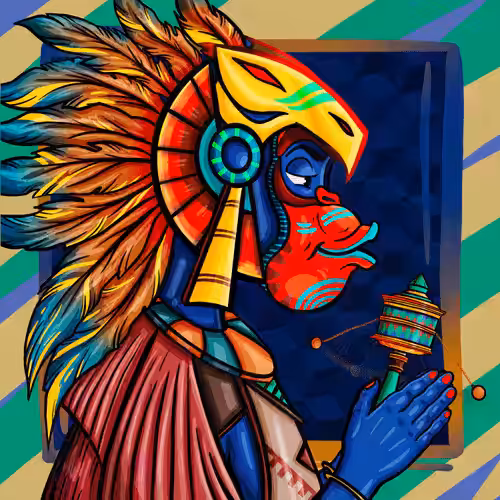 Monkey Mask # 36 ( Rare )