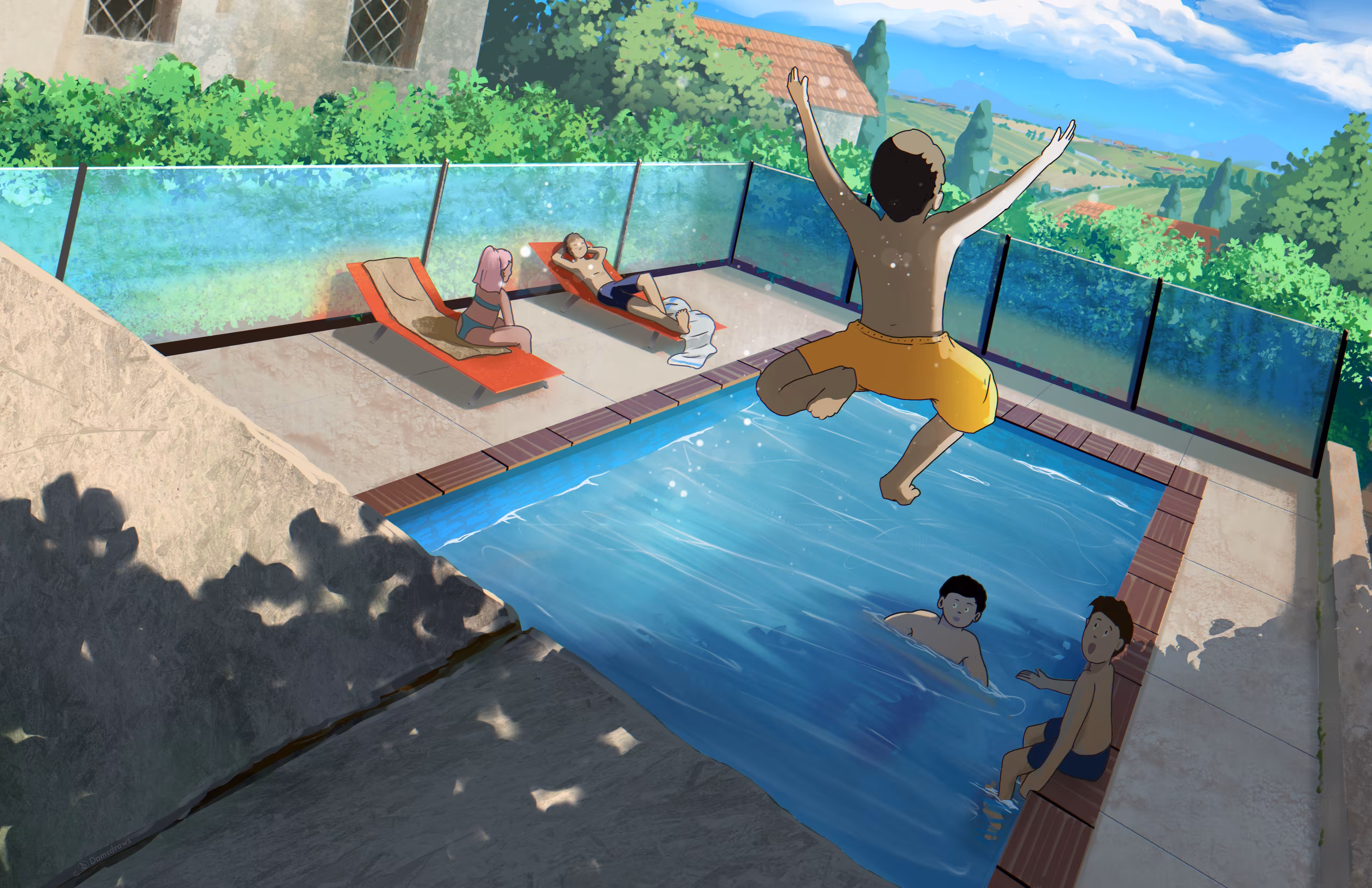 Childhood memories - friends party