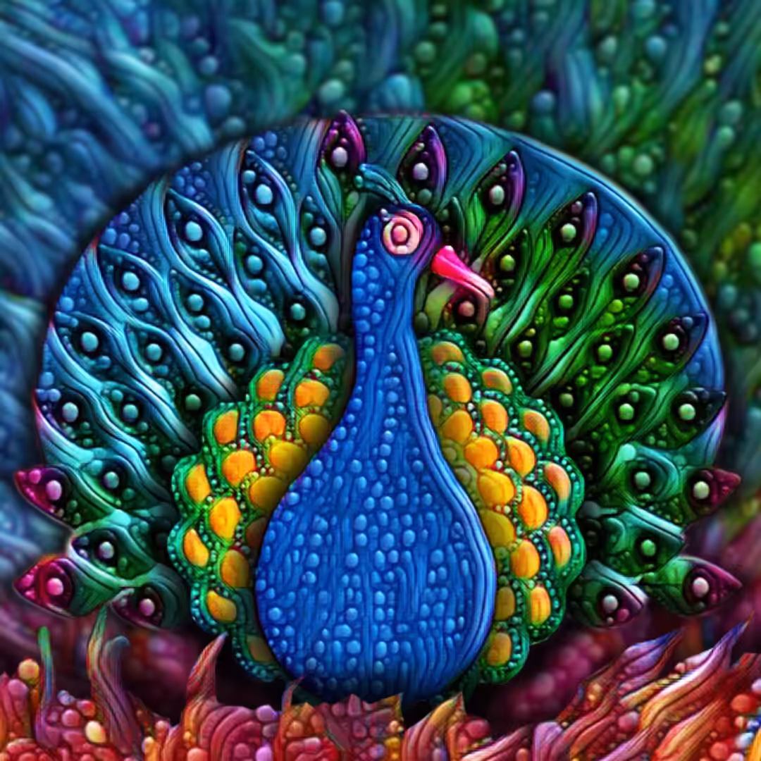 #8 (Peacock)The Rainbow birds