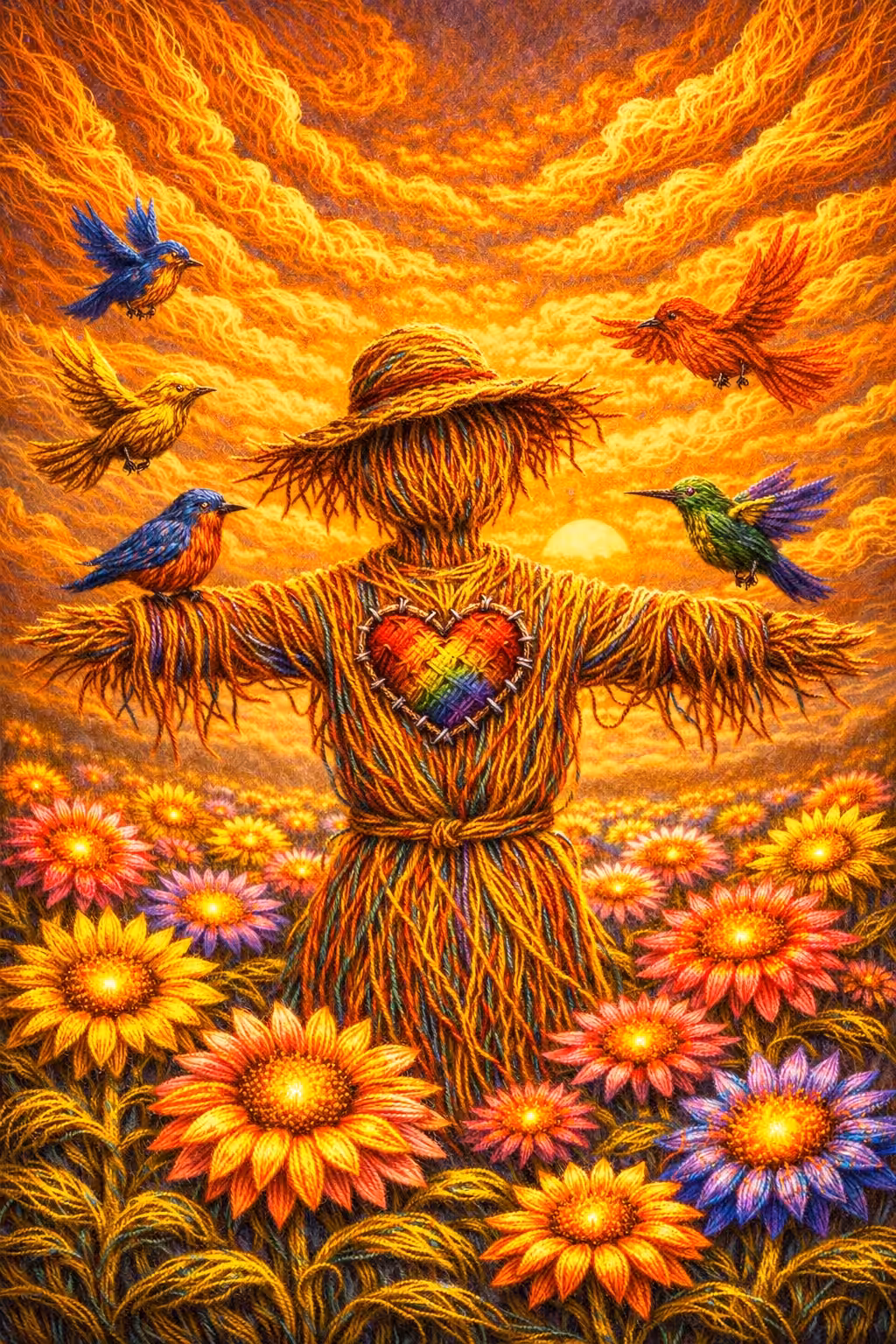 The Kind Scarecrow’s Luminous Heart