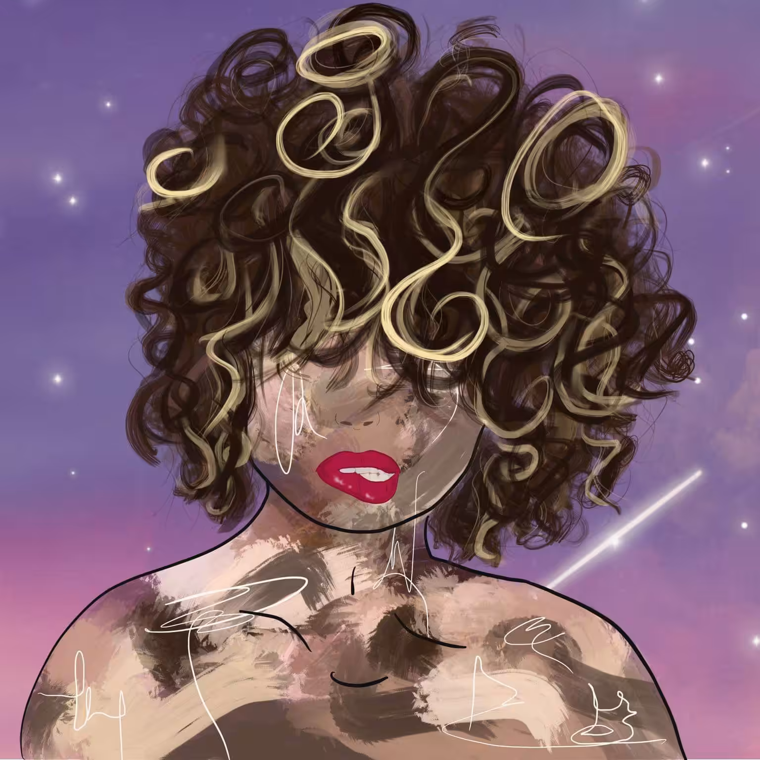 Curly Goddess #004