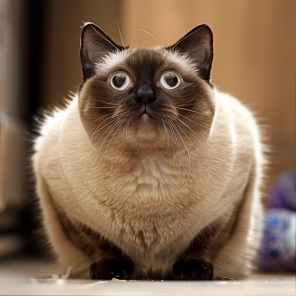 Fat cat in shock