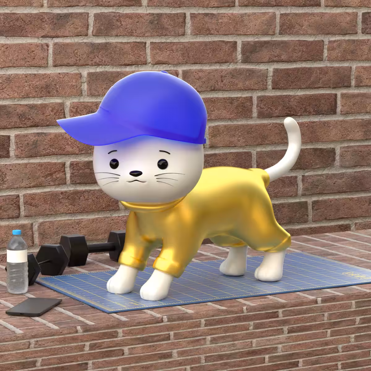 Fitness Freak Cat