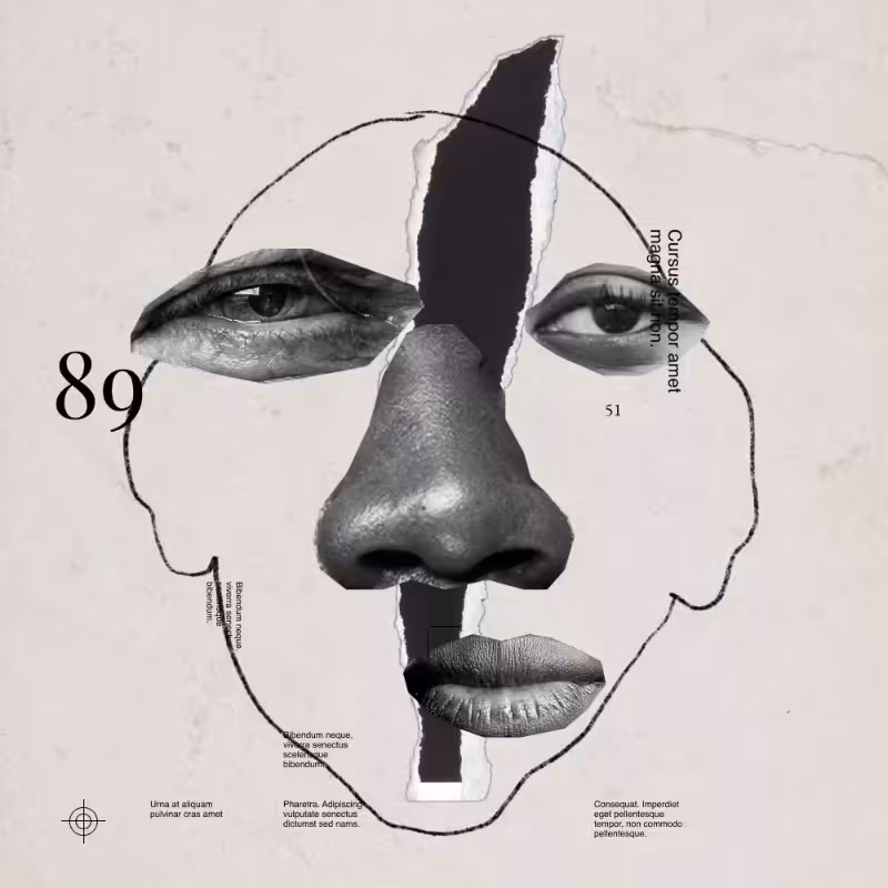 Collage faces #9