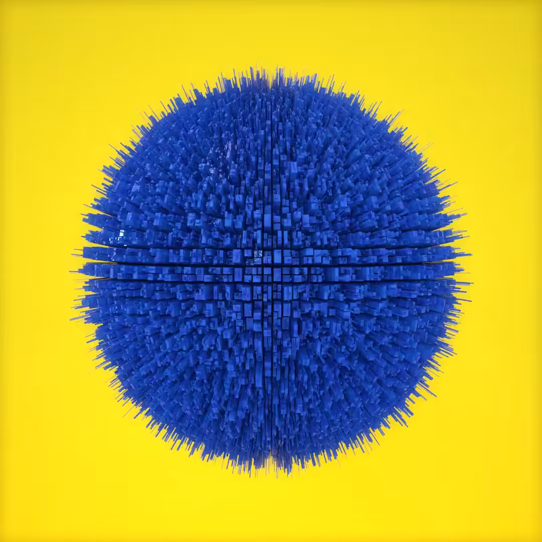 Happy skull (yellow / Blue)