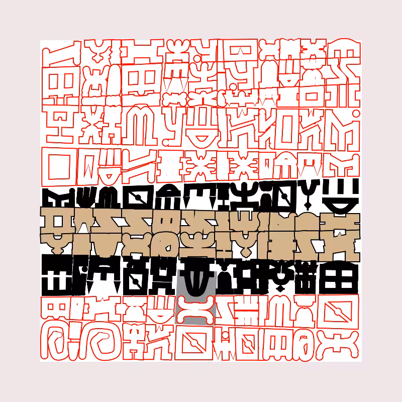 "Alphabetic ancestral signs" - (Matrix v3) #2