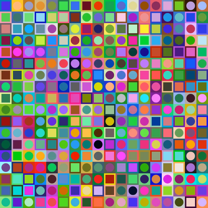 Square Dot Composition #254