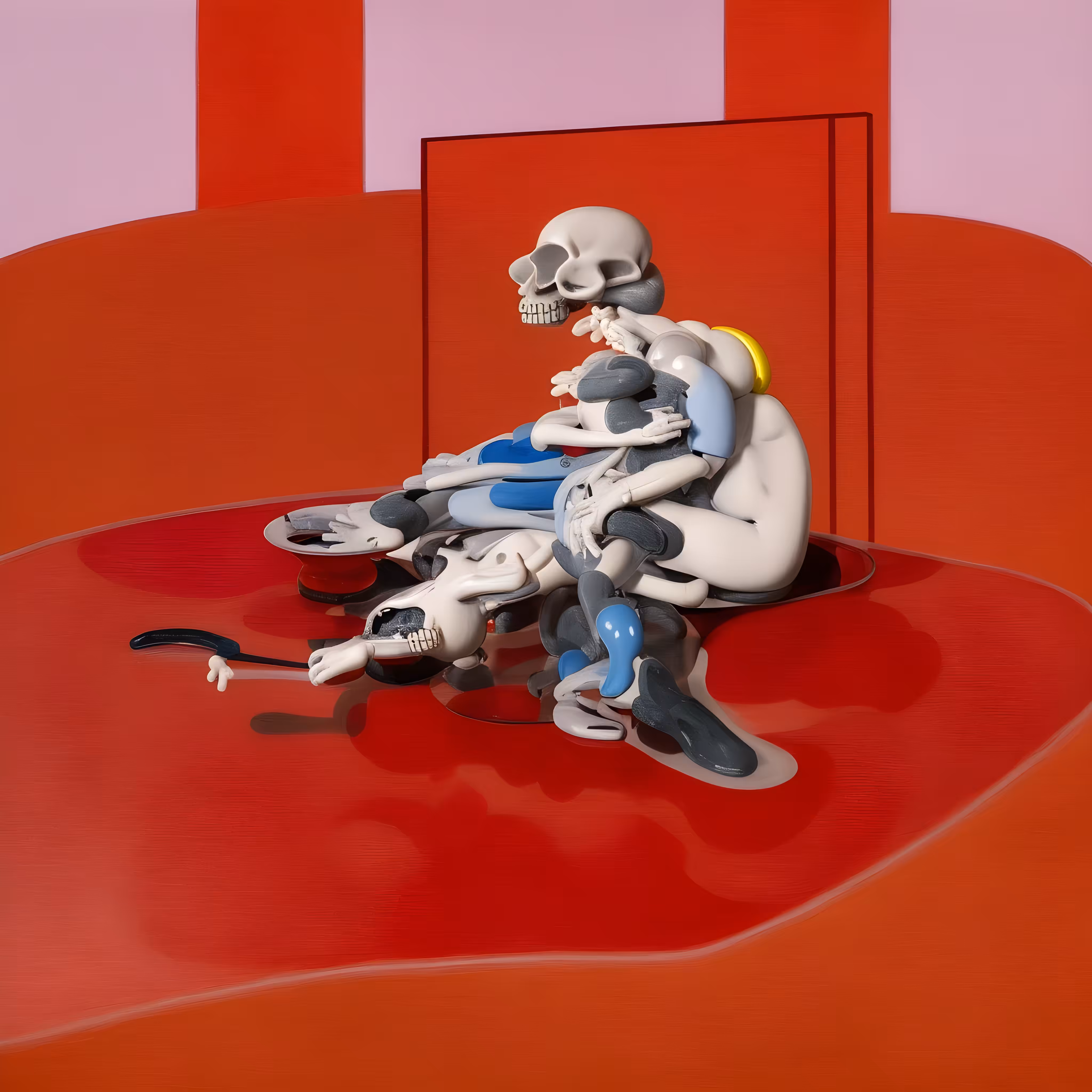 Seated Figure (1962), after Bacon
