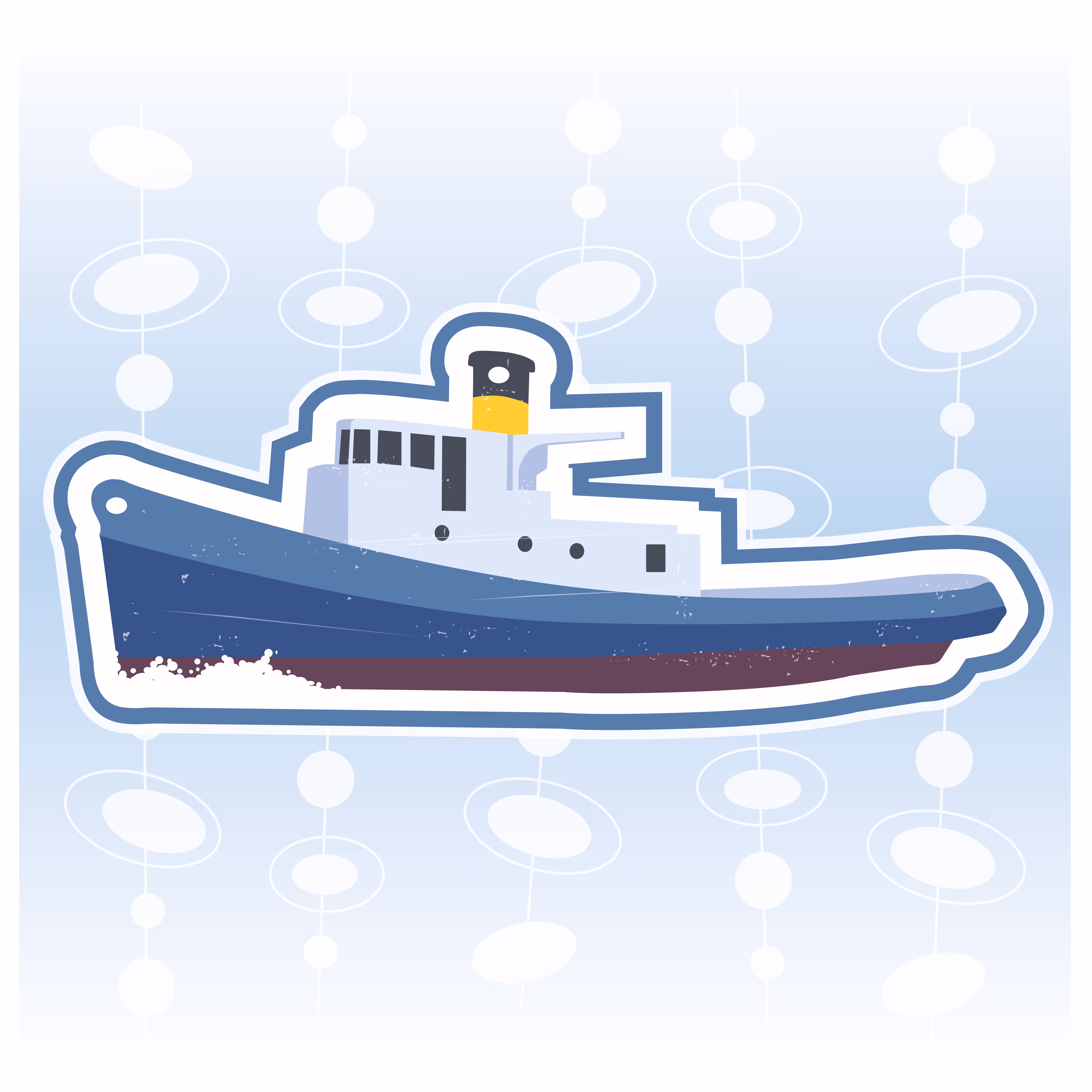 Mid-Century Tugboat
