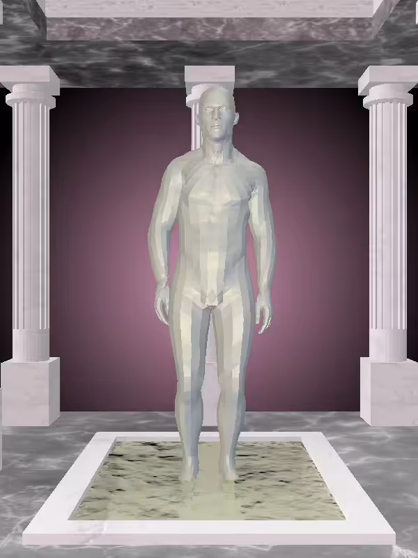 HeavenComputer: The Fragmented Jumping Mossy Champagne Man #6079