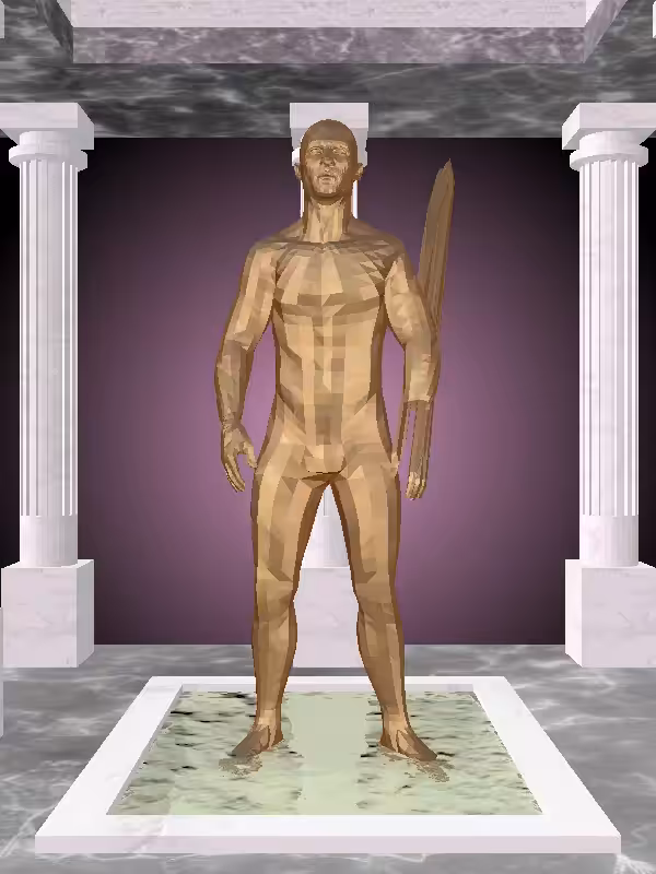 HeavenComputer: The Fragmented Indifferent Old Bronze Man #30