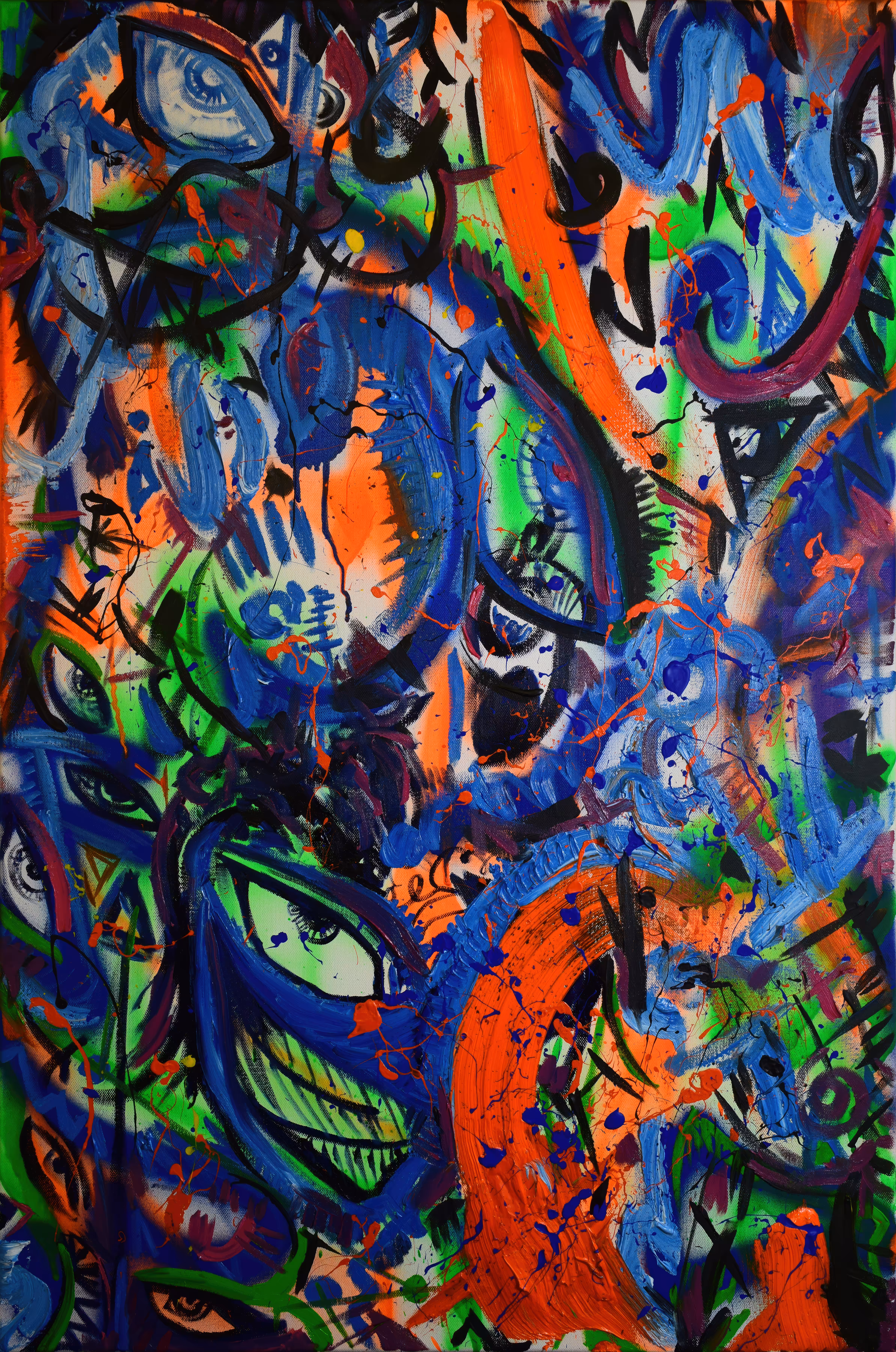 Oil Acrylic Paintings by Aeneas: Kamikaze