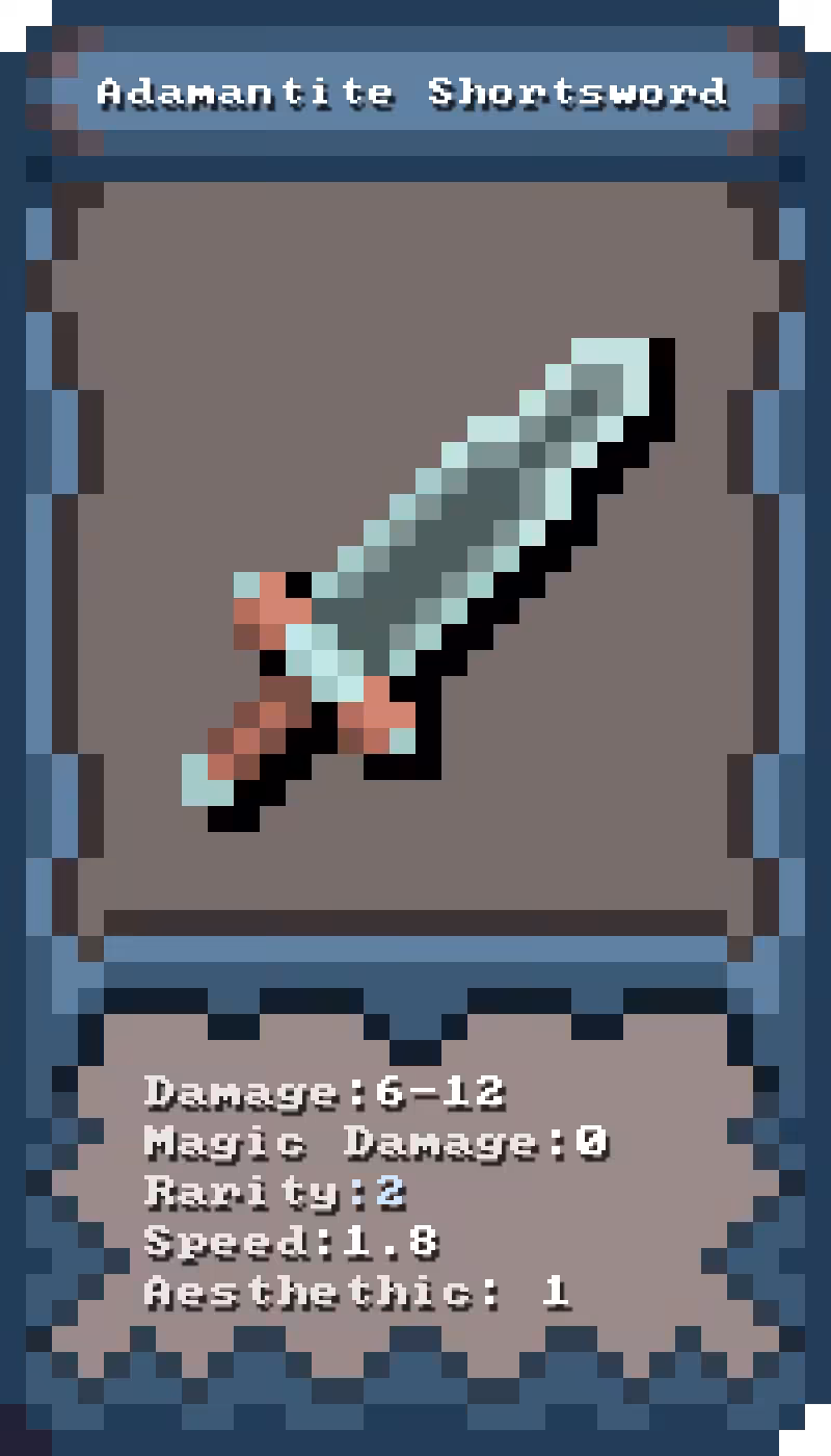 #4 Adamantite Shortsword