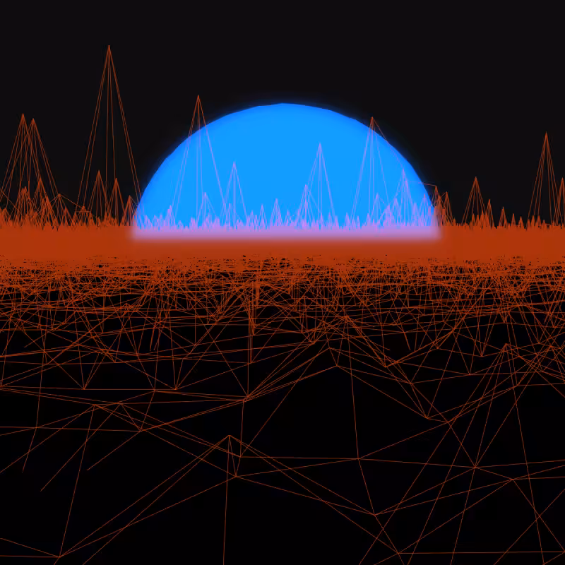 Generative Retrowave Field #127