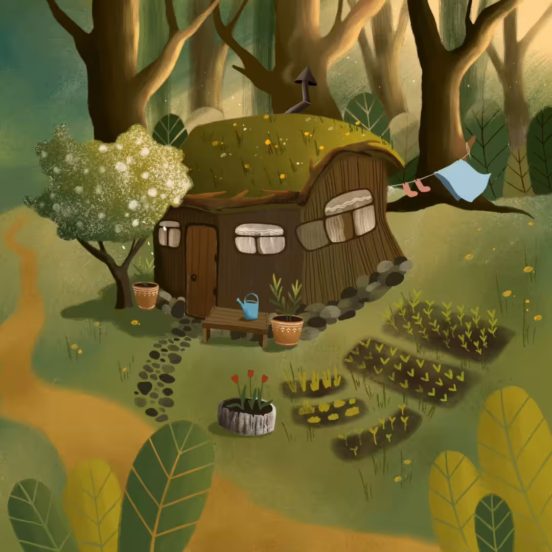 Morning in the Hideaway Forest