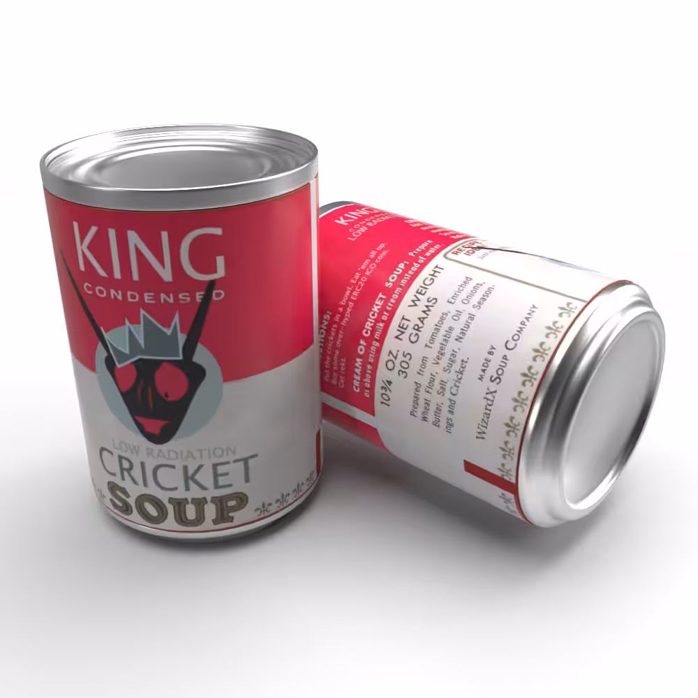 2 cans of [̲̅$̲̅(̲̅  KING CRICKET SOUP )̲̅$̲̅] #9