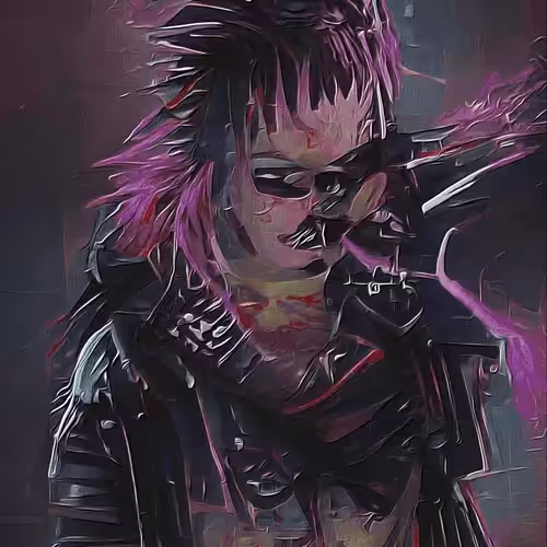 Scribbled Punk #Strobe lights lie