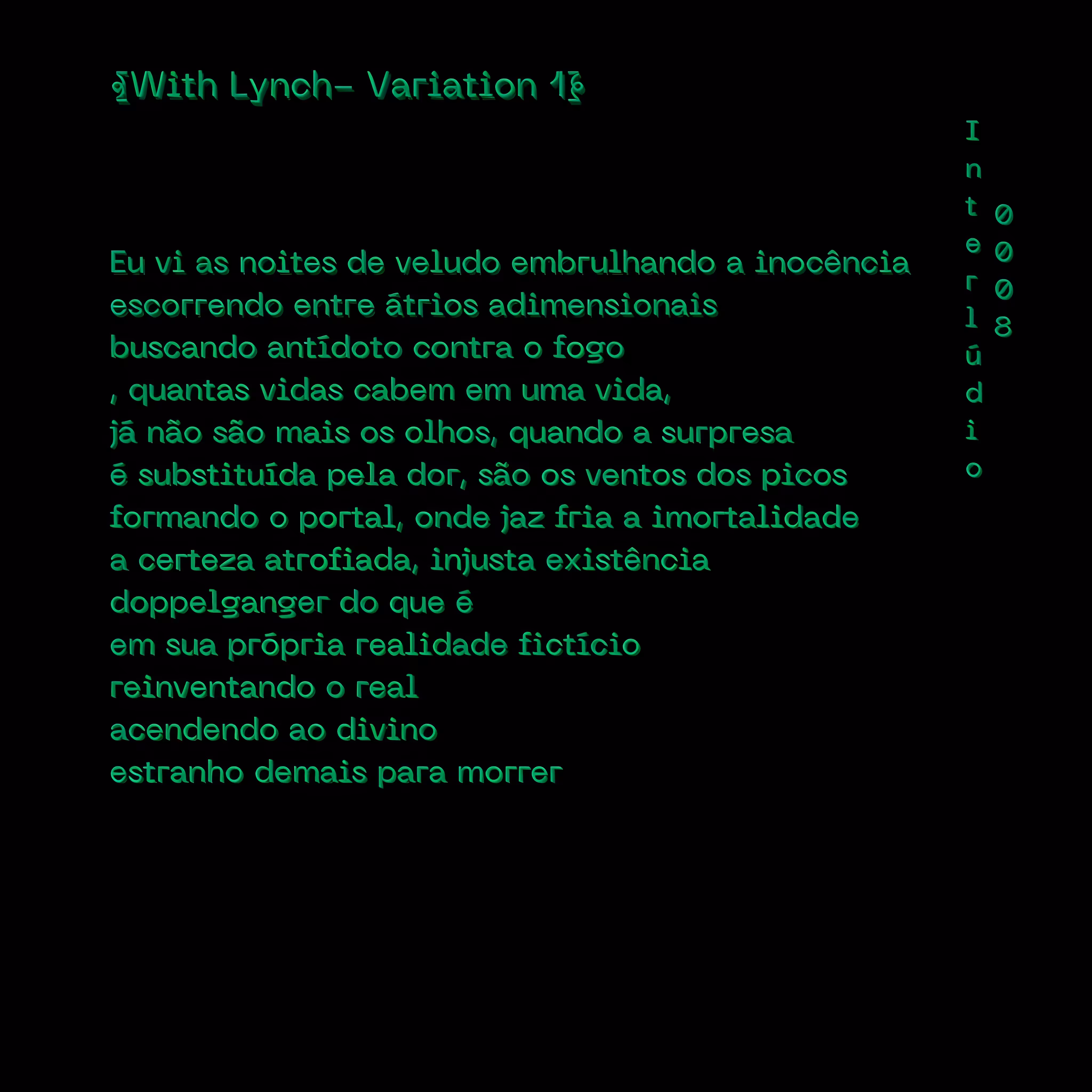 Soul Poesia: With Lynch- Variation 1