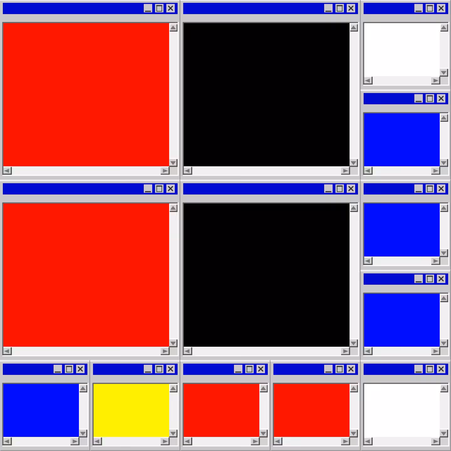 Mondrian's Desktop II #10