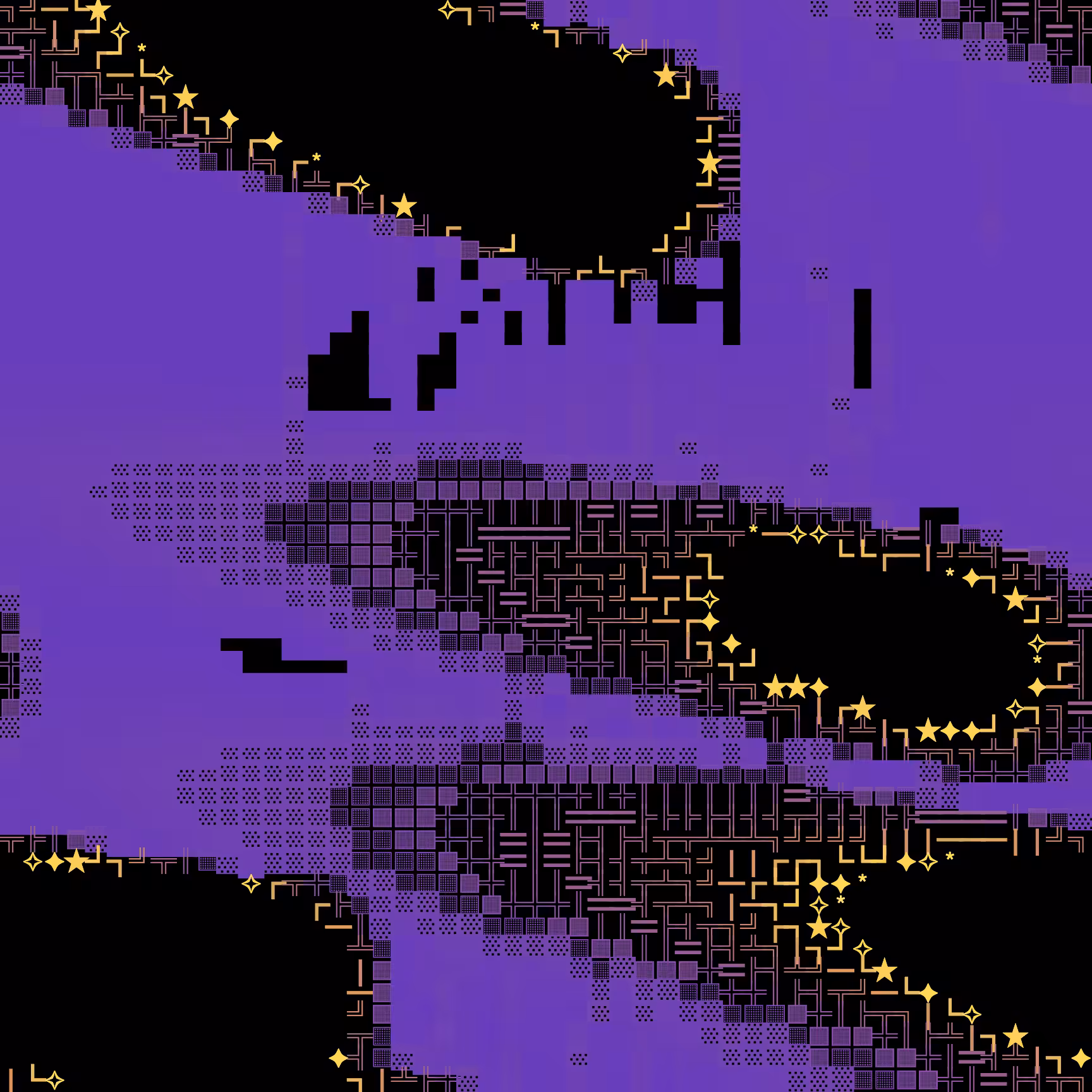 Luminous Constellations: ASCII Fireworks Ballet V, #5085