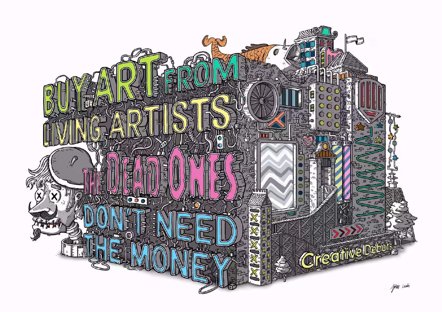 Buy art, the billboard.