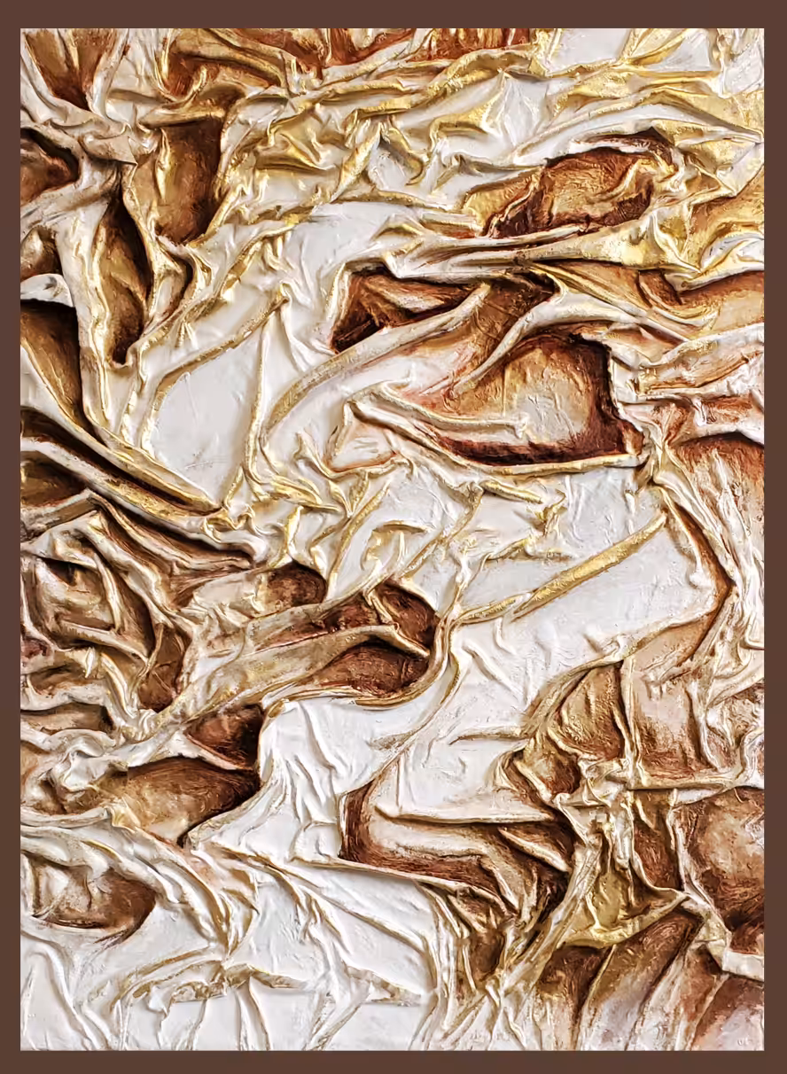 Textured neutral 3d painting