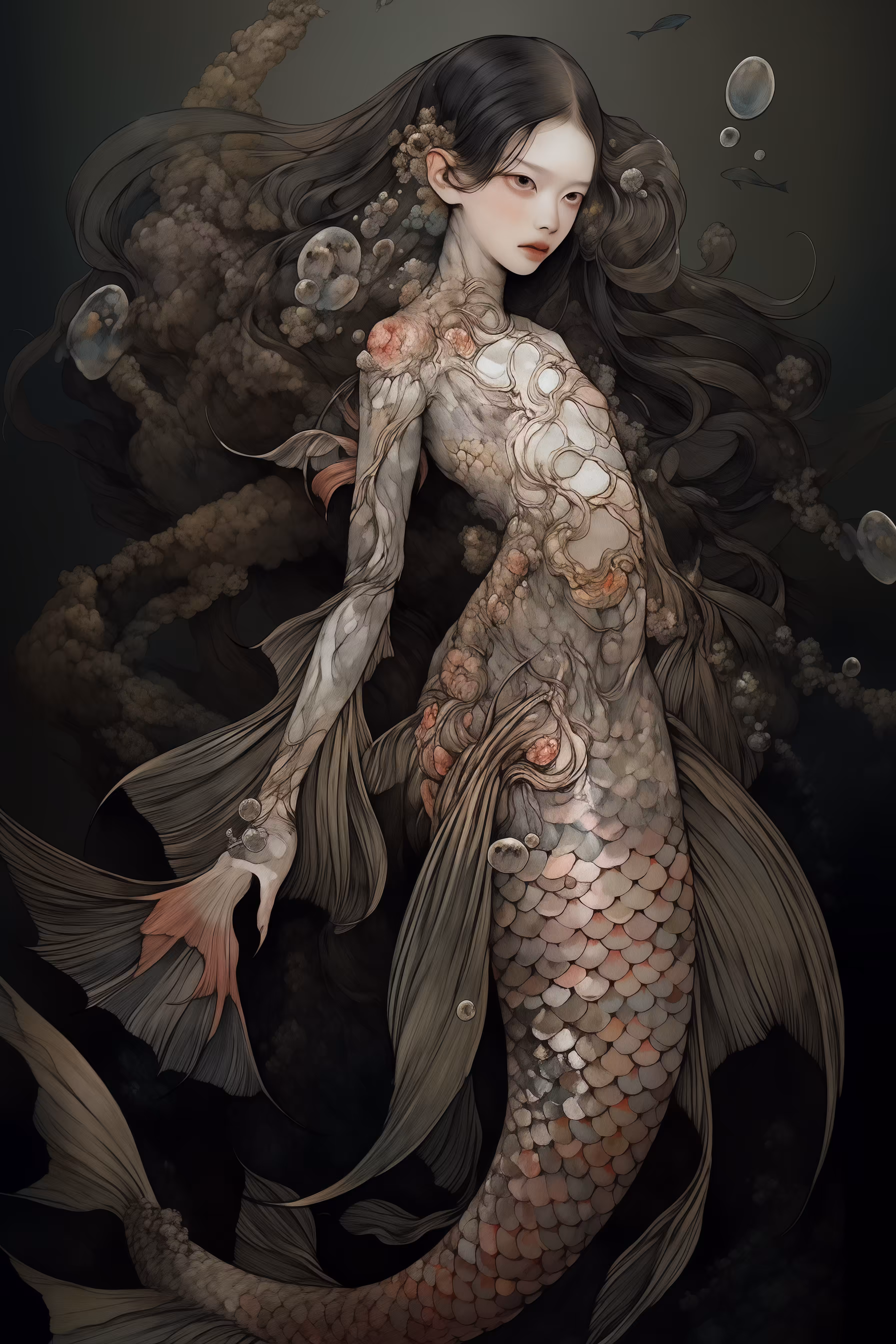 A girl of merfolk