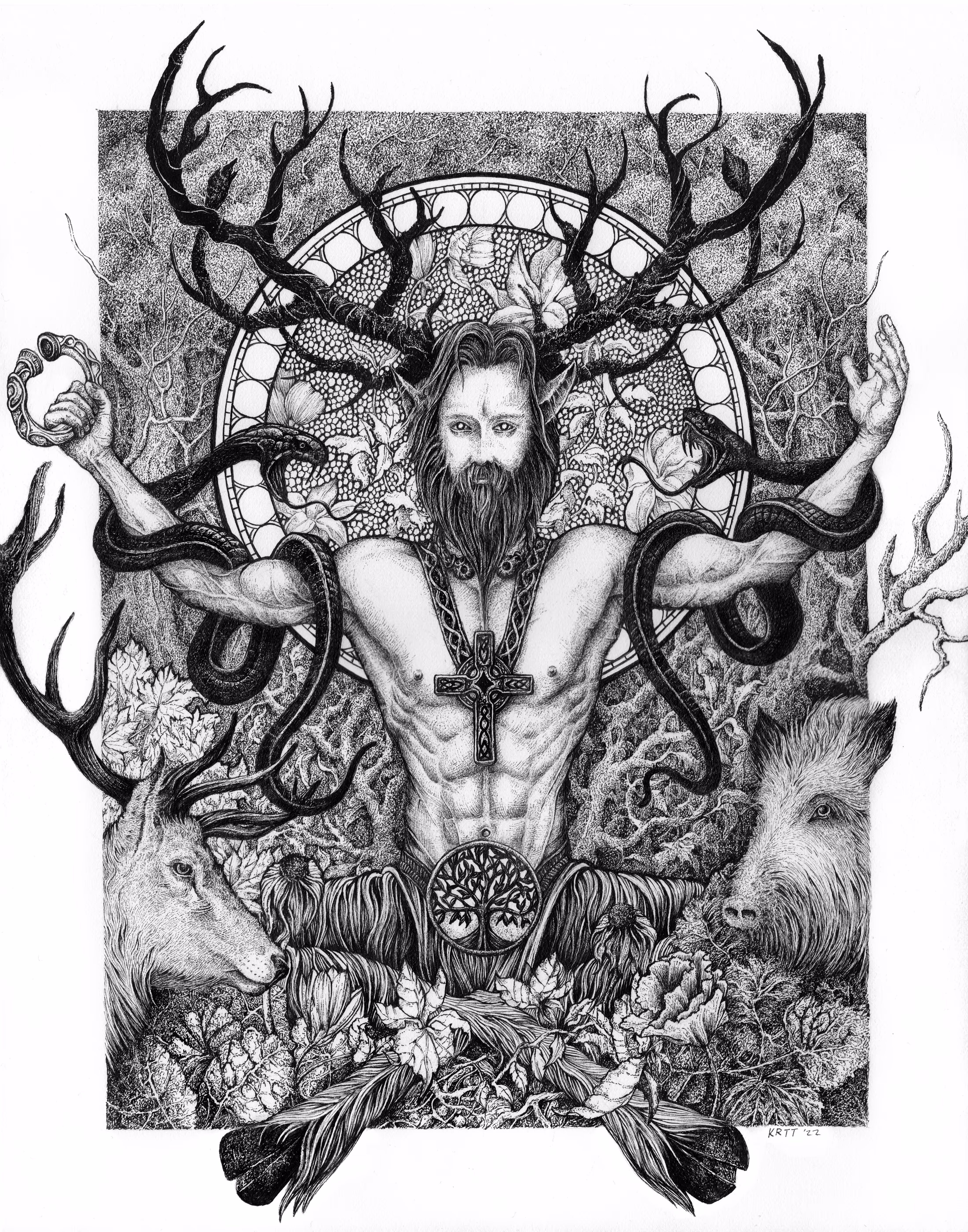 Ancient God of the Forest III Cernunnos
