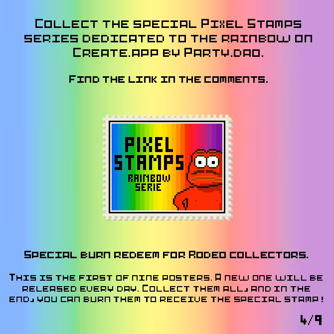 Pixel Stamps - Rainbow Serie ADV 4/9
