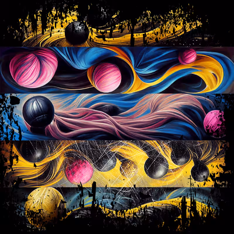 AI Abstract Balls #28