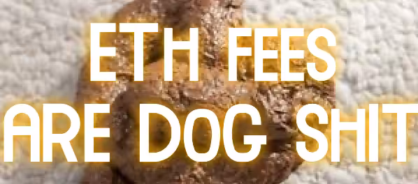 eth fees are dog shit