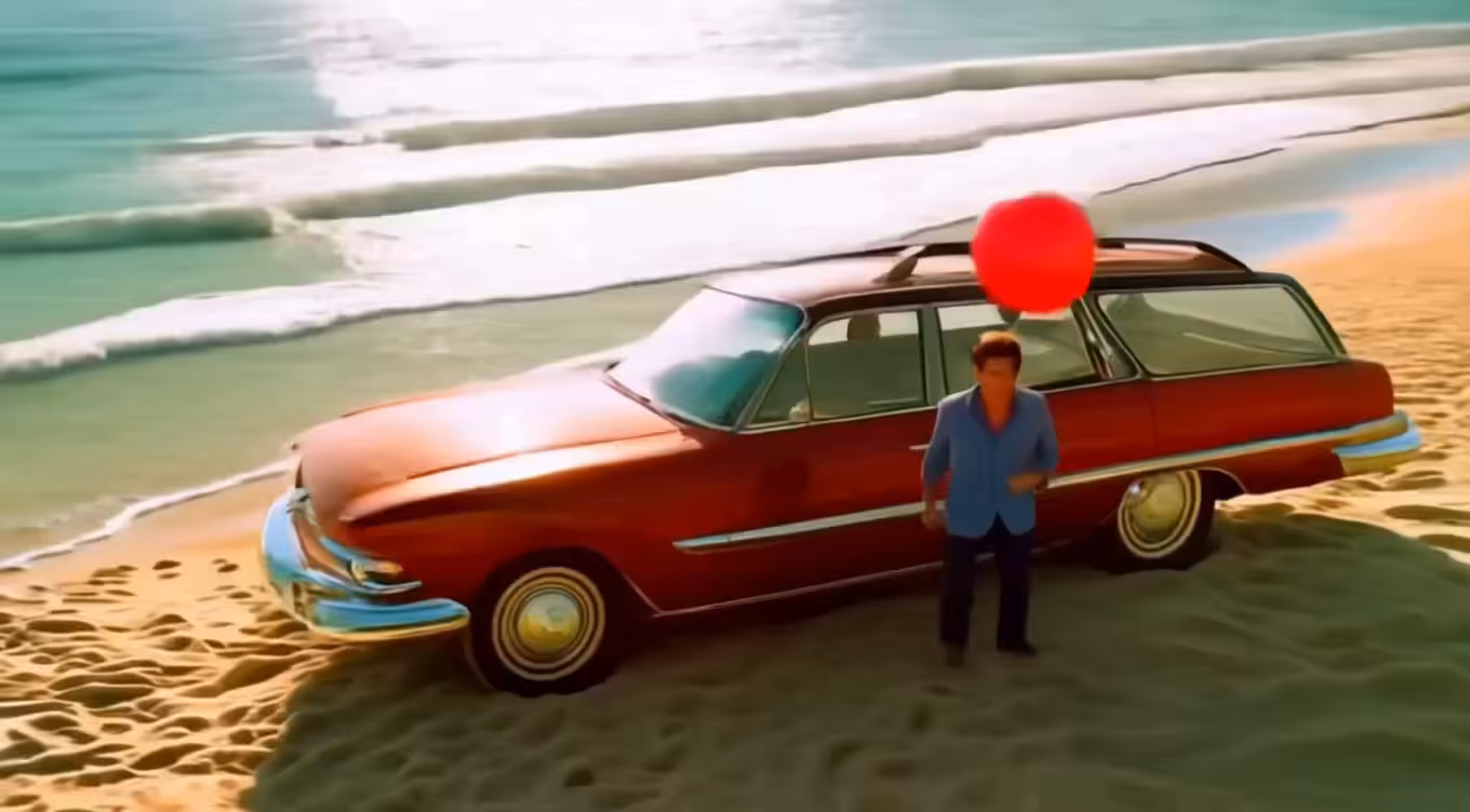 004 = RED + BALLOON + GONE SWIMMING 