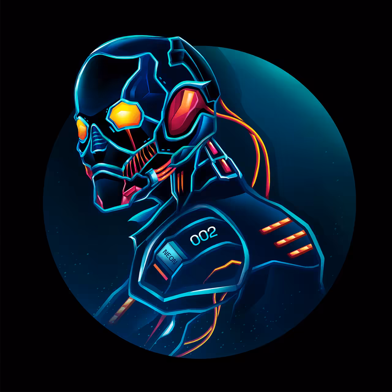 Neon Borg #002