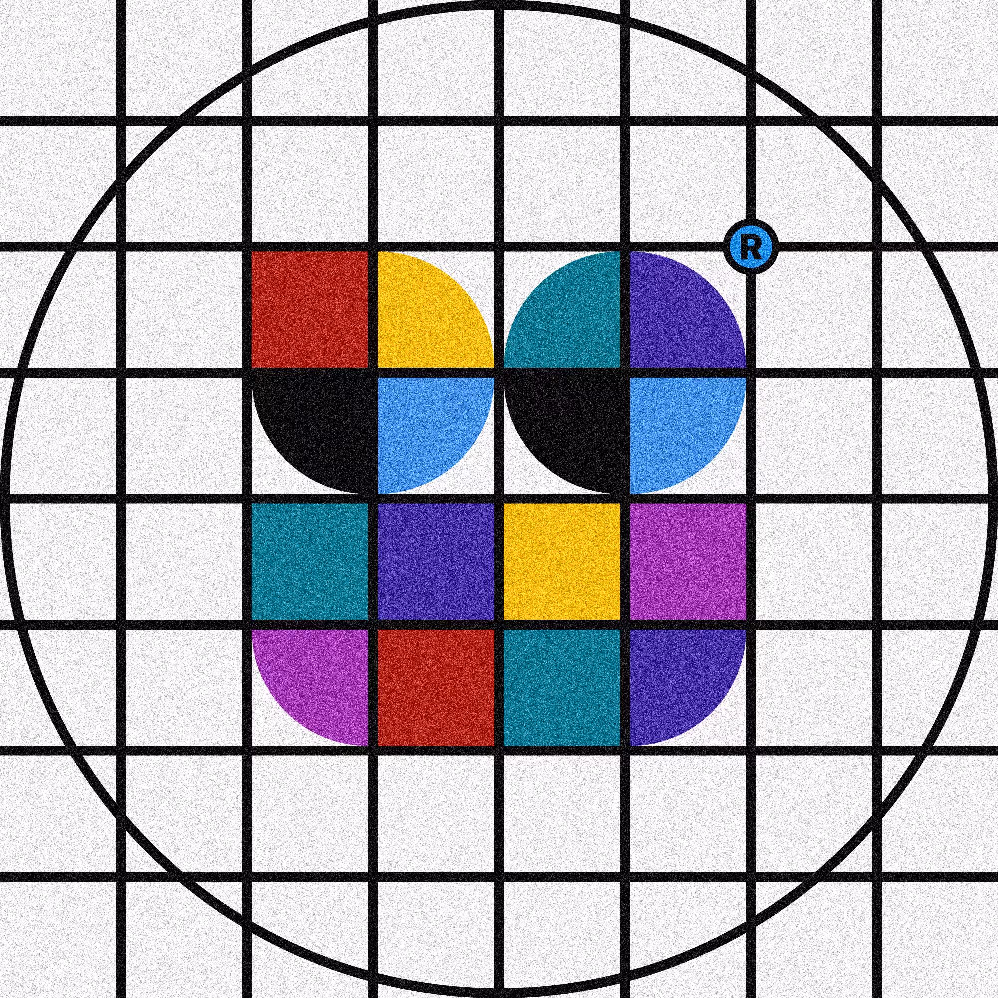 gridded facial expression