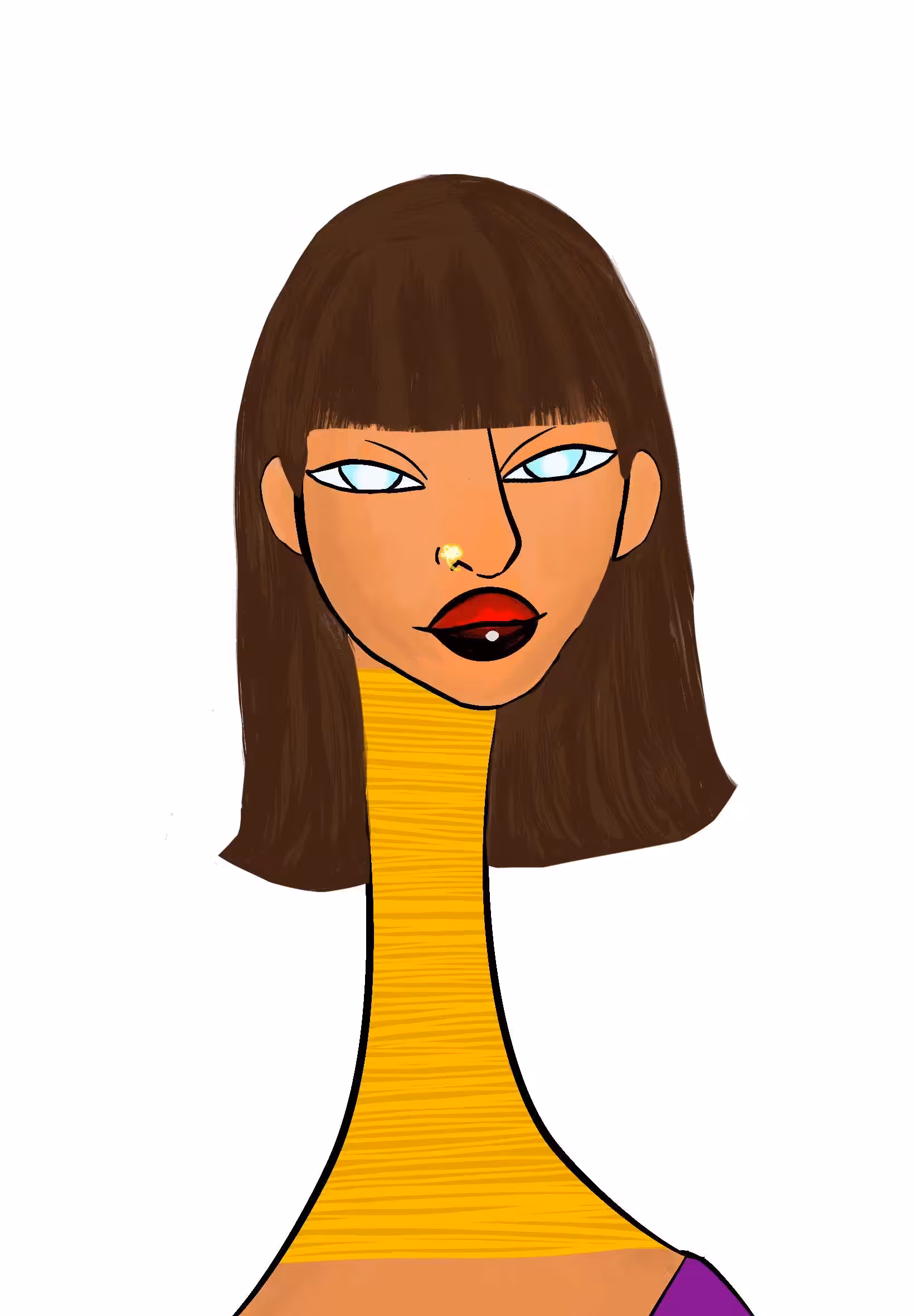 Long Neckie Lady #243