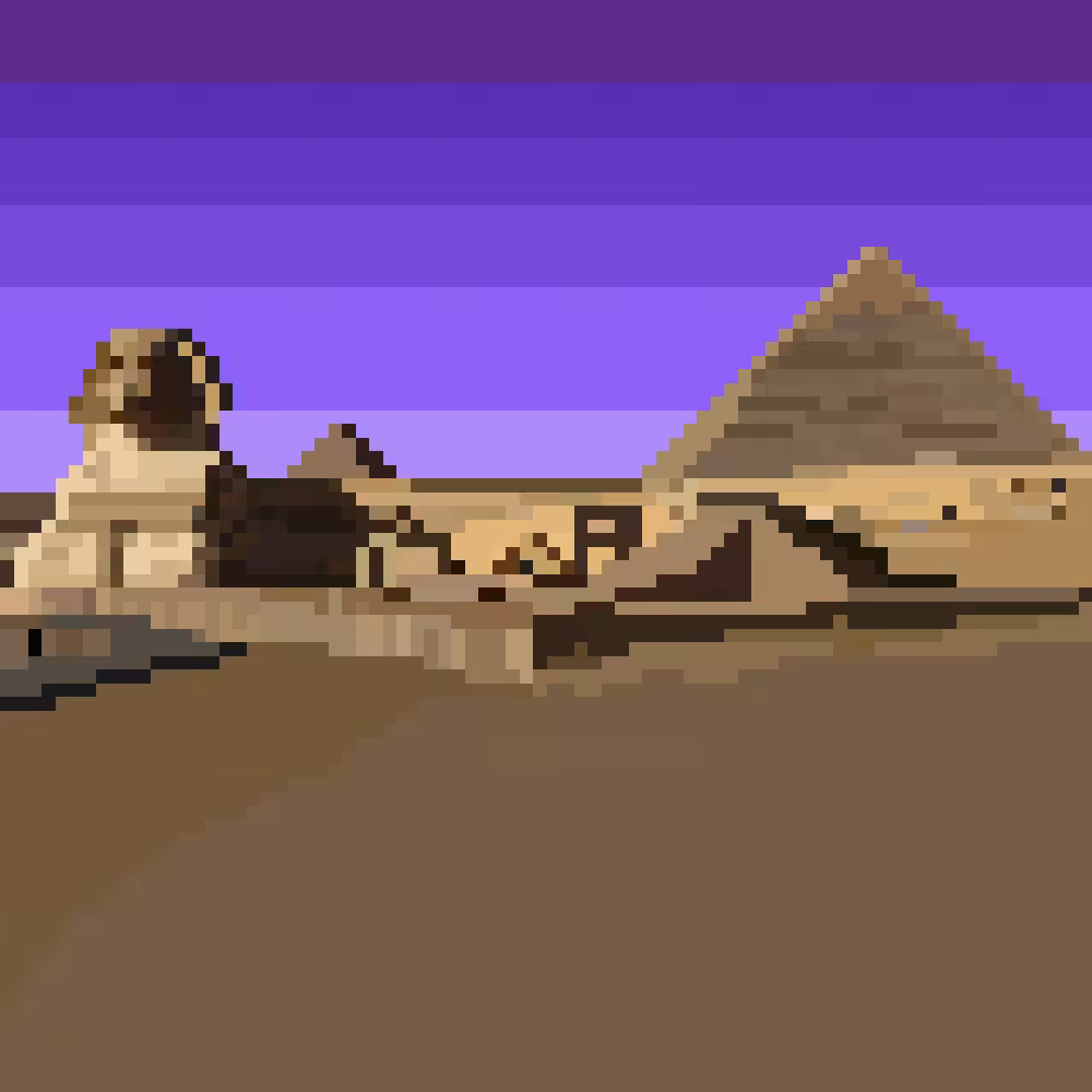 Pixel Landscapes: Egypt (Purple)
