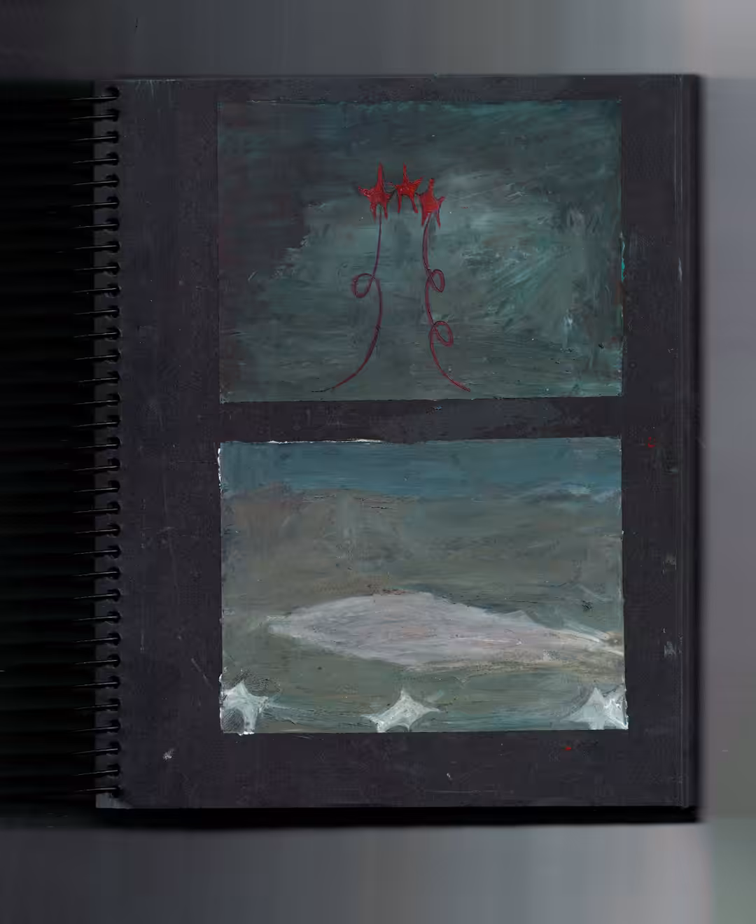 paintings: piedra blanca flor pantano