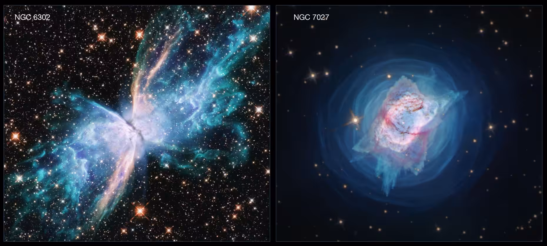 NGC 6302 and NGC 7027