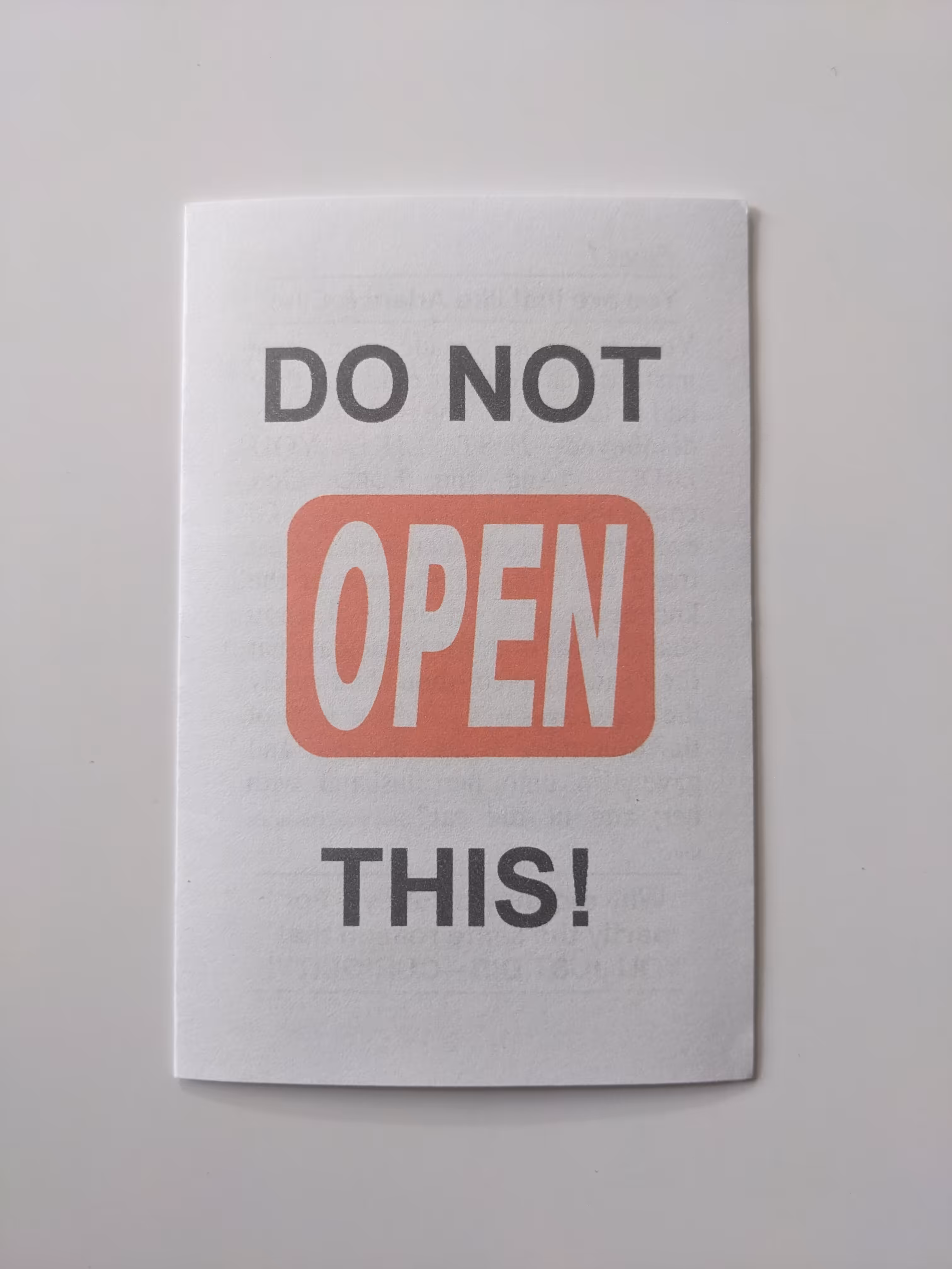 Do Not OPEN This!