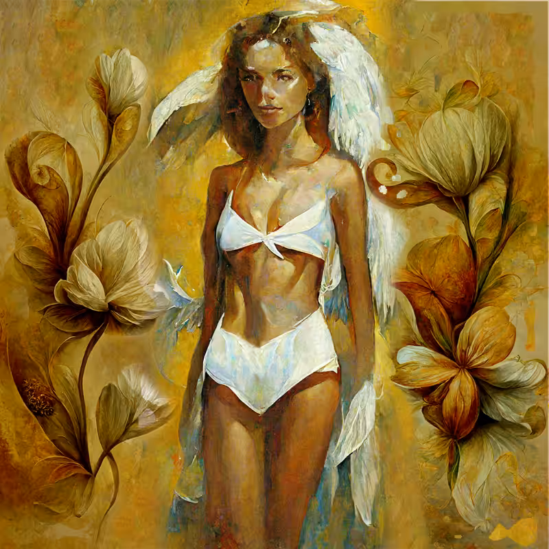 Girl and Flower #4 #3