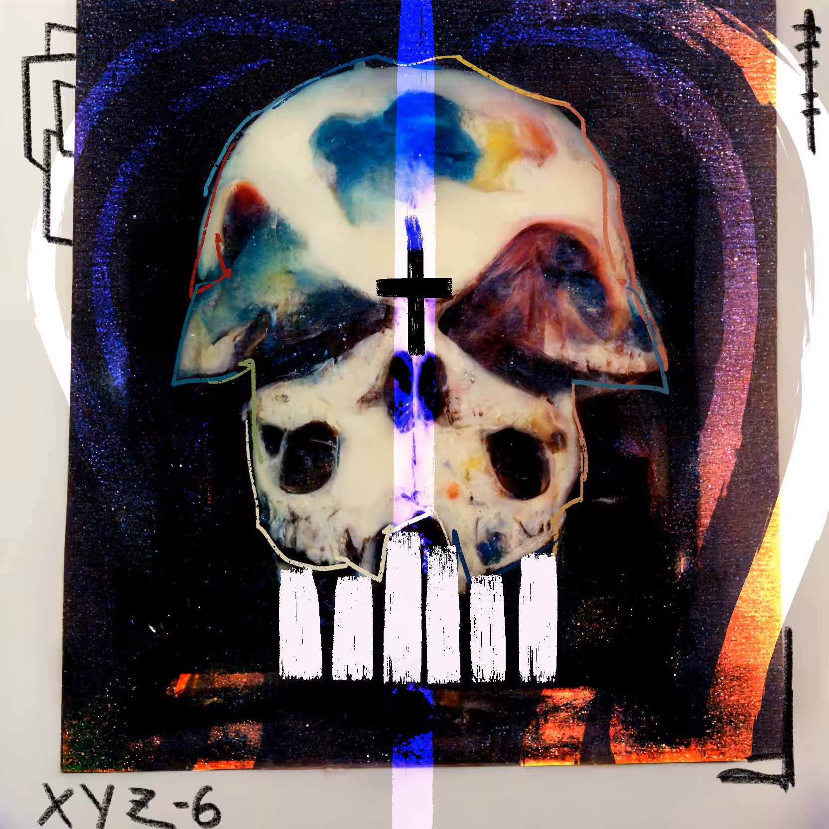POLAROID SKULL 006