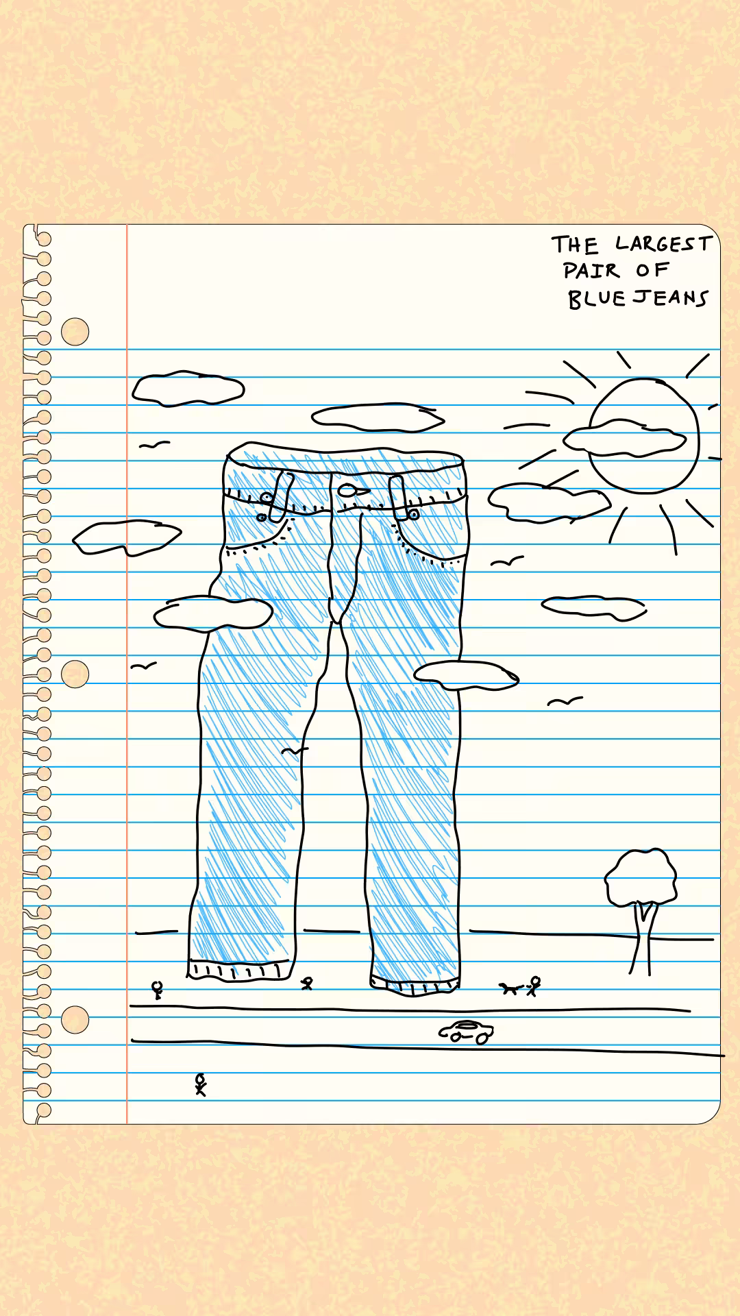 the largest pair of blue jeans