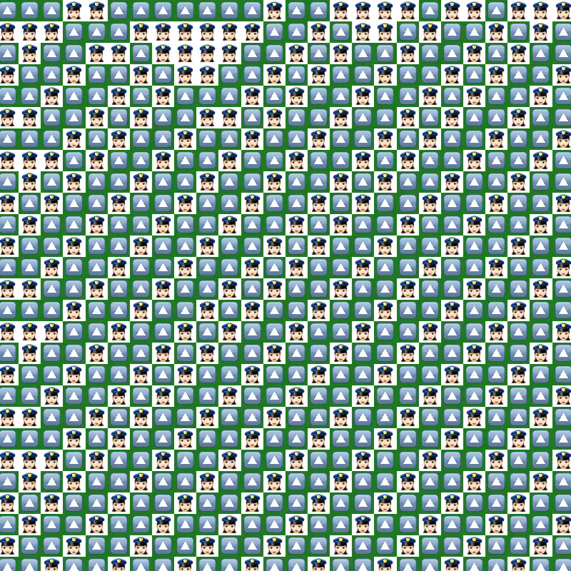 Elementary Cellular Emoji Automata #437